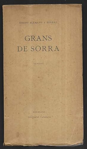 Grans de Sorra. versos Dedicatòria autògrafa 1927