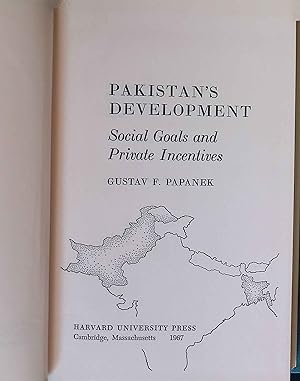 Seller image for Pakistan's Development Social Goals and Private Incentives. for sale by books4less (Versandantiquariat Petra Gros GmbH & Co. KG)