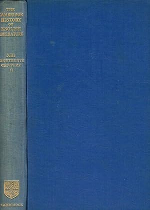 Bild des Verkufers fr The Cambridge history of english literature vol.XIII, tomo II The nineteenth Century zum Verkauf von Biblioteca di Babele