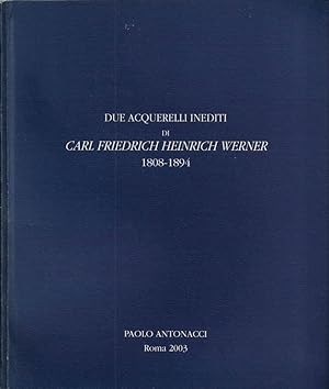 Bild des Verkufers fr Due acquerelli inediti di Carl Friedrich Heinrich Werner (1808-1894): La Festa degli artisti a Tor de' Schiavi - Il Carnevale romano al Corso Catalogo zum Verkauf von Biblioteca di Babele