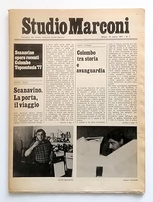 Studio Marconi n. 1/1977 Periodico del Centro Emilio Scanavino/Gianni Colombo