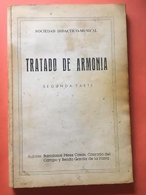Imagen del vendedor de Tratado de armona. Segunda parte a la venta por Libreria Anticuaria Camino de Santiago