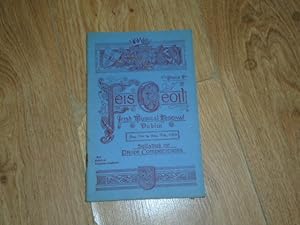 Fifty Seventh Feis Ceoil Irish Musical Festival, Dublin, May 11th to May 16th, 1953, Syllabus of ...