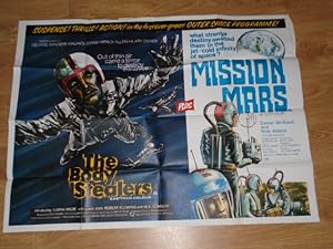 UK Quad Movie Poster: The Body Stealers / Mission Mars Double Bill