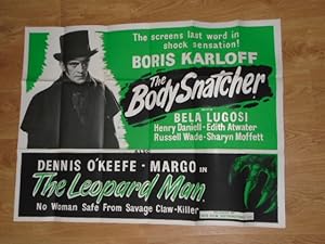 UK Quad Movie Poster: The Body Snatcher / The Leopard Man