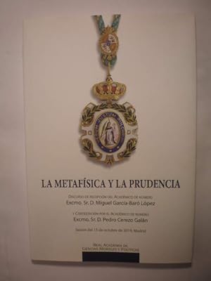 Imagen del vendedor de La metafsica y la prudencia a la venta por Librera Antonio Azorn