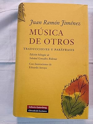 Imagen del vendedor de MUSICA DE OTROS - TRADUCCIONES Y PARAFRASIS a la venta por SUEOS DE PAN