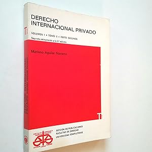 Bild des Verkufers fr Derecho internacional privado. Volumen I. Tomo II. Parte segunda zum Verkauf von MAUTALOS LIBRERA