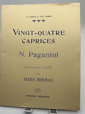 Immagine del venditore per VINGT-QUATRE CAPRICES de N. Paganini Transcrits pour la FLTE par Jules Herman venduto da Lioudalivre