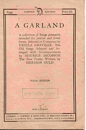 Seller image for A Garland. for sale by Joy Norfolk, Deez Books