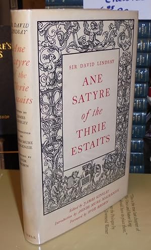 Image du vendeur pour Ane Satyre of the Thrie Estaits mis en vente par Pensees Bookshop