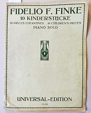 Seller image for Zehn Kinderstcke. Dix Pices Enfantines. Ten Children s Pieces. Piano Solo. U. E. 8766. for sale by Versandantiquariat Kerstin Daras