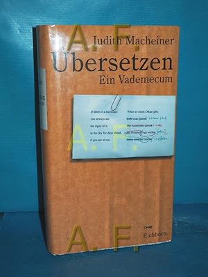 Bild des Verkufers fr Die Andere Bibliothek Band 125: bersetzen. Ein Vademecum (Erfolgsausgabe) zum Verkauf von Antiquarische Fundgrube e.U.