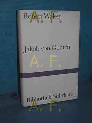 Imagen del vendedor de Jakob von Gunten : ein Tagebuch (Bibliothek Suhrkamp Band 515) a la venta por Antiquarische Fundgrube e.U.