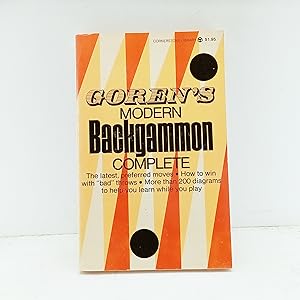 Image du vendeur pour Gorens Modern Backgammon Complete mis en vente par Cat On The Shelf