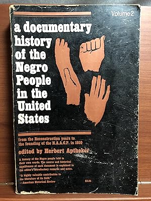 Seller image for A Documentary History of the Negro People in the United States Volume 2 for sale by Rosario Beach Rare Books