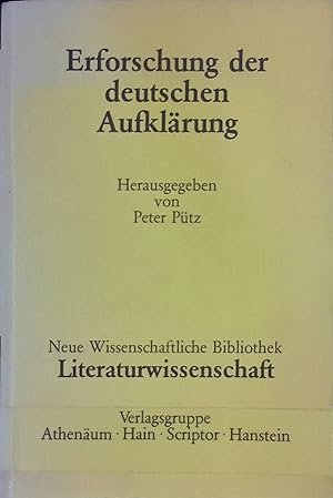 Image du vendeur pour Odysseus oder Mythos und Aufklrung -in: Erforschung der deutschen Aufklrung. Neue wissenschaftliche Bibliothek ; 94 : Literaturwiss. mis en vente par books4less (Versandantiquariat Petra Gros GmbH & Co. KG)