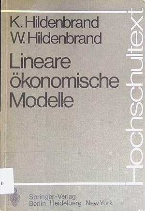 Immagine del venditore per Lineare konomische Modelle. Hochschultext venduto da books4less (Versandantiquariat Petra Gros GmbH & Co. KG)