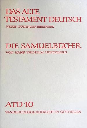 Bild des Verkufers fr Die Samuelbcher. Das Alte Testament deutsch ; Teilbd. 10 zum Verkauf von books4less (Versandantiquariat Petra Gros GmbH & Co. KG)