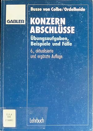 Image du vendeur pour Konzernabschlsse: bungsaufgaben, Beispiele und Flle. mis en vente par books4less (Versandantiquariat Petra Gros GmbH & Co. KG)