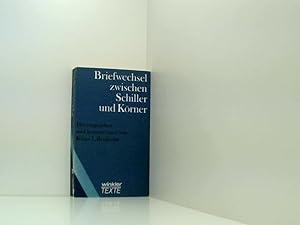 Bild des Verkufers fr Briefwechsel zwischen Schiller und Krner zum Verkauf von Book Broker