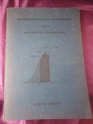 Imagen del vendedor de Estadstica para psiclogos. Vol. II. Estadstica inferencial a la venta por Libreria Anticuaria Camino de Santiago