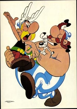 Imagen del vendedor de Knstler Ansichtskarte / Postkarte Uderzo, Asterix und Obelix, Comic a la venta por akpool GmbH