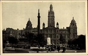 Bild des Verkufers fr Ansichtskarte / Postkarte Glasgow Schottland, George Square zum Verkauf von akpool GmbH