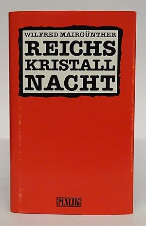 Bild des Verkufers fr Reichskristallnacht. zum Verkauf von Der Buchfreund