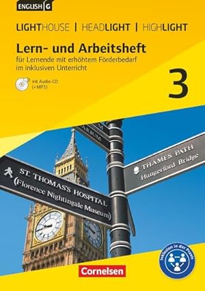 Imagen del vendedor de English G Lighthouse / English G Headlight / English G Highlight 3: 7. Schuljahr. Arbeitsheft mit Audio-CD f : Fr Lernende mit erhhtem Frderbedarf im inklusiven Unterricht a la venta por AHA-BUCH GmbH