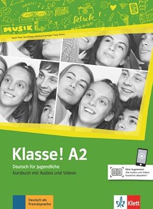 Imagen del vendedor de Klasse! A2. Kursbuch mit Audios und Videos : Deutsch fr Jugendliche a la venta por AHA-BUCH GmbH