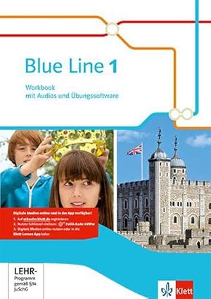 Bild des Verkufers fr Blue Line 1.Workbook mit Audios und bungssoftware Klasse 5 zum Verkauf von AHA-BUCH GmbH