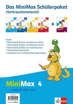 Bild des Verkufers fr MiniMax. Schlerpaket 4. Schuljahr Verbrauchsmaterial. 4 Hefte zum Verkauf von AHA-BUCH GmbH