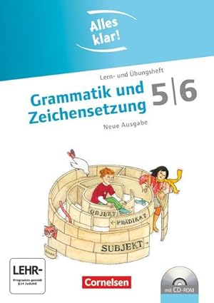 Bild des Verkufers fr Alles klar! Deutsch. Sekundarstufe I 5./6. Schuljahr. Grammatik und Zeichensetzung. Inkl.CD-ROM : Lern- und bungsheft mit beigelegtem Lsungsheft zum Verkauf von AHA-BUCH GmbH