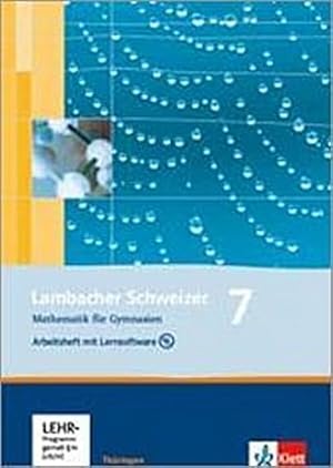 Image du vendeur pour Lambacher Schweizer. 7. Schuljahr. Arbeitsheft plus Lsungsheft und Lernsoftware. Thringen mis en vente par AHA-BUCH GmbH