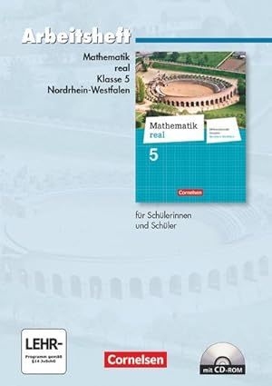 Bild des Verkufers fr Mathematik real 5. Schuljahr. Arbeitsheft mit eingelegten Lsungen und CD-ROM. Realschule Nordrhein-Westfalen zum Verkauf von AHA-BUCH GmbH