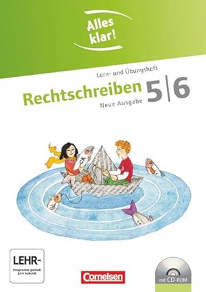 Seller image for Alles klar! Deutsch. Sekundarstufe I 5./6. Schuljahr. Rechtschreiben inkl.CD-ROM : Lern- und bungsheft mit beigelegtem Lsungsheft for sale by AHA-BUCH GmbH
