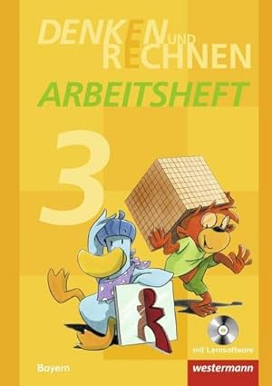 Bild des Verkufers fr Denken und Rechnen 3. Arbeitsheft mit CD-ROM. Grundschulen. Bayern : Ausgabe 2014 zum Verkauf von AHA-BUCH GmbH