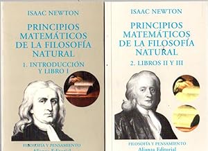 Bild des Verkufers fr Principios matemticos de la filosofa natural 1 y 2 . zum Verkauf von Librera Astarloa