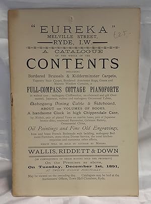 "Eureka", Melville Street, Ryde, I.W. A Catalogue of the Whole of the Contents [. . .] which will...