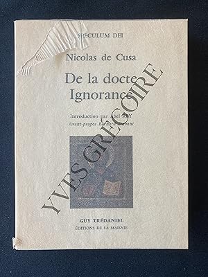 Seller image for DE LA DOCTE IGNORANCE for sale by Yves Grgoire