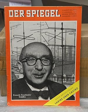 Der Spiegel - 14. Jahrgang Nr.33 - 10.August 1960 (Titel: Fernseh-Treuhänder Schäffer - Neue Arti...