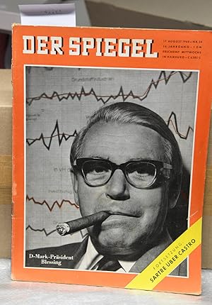 Der Spiegel - 14. Jahrgang Nr.34 - 17.August 1960 (Titel: D-Mark-Präsident Blessing - Fortsetzung...