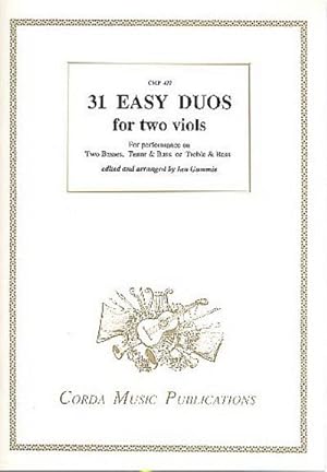 Seller image for 31 easy Duosfor 2 viols (BB/TB/AB) : score and 1 part for sale by Smartbuy