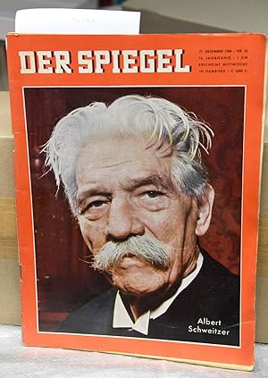 Der Spiegel - 14. Jahrgang Nr.52 - 21.Dezember 1960 (Titel: Albert Schweitzer)