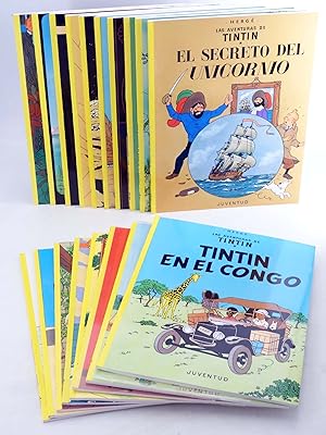 LAS AVENTURAS DE TINTÍN LOTE DE 17 ALBUMES (Hergé) Juventud, 2003. OFRT