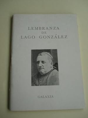 Seller image for Lembranza de Lago Gonzlez. Antoloxa de textos poticos for sale by GALLAECIA LIBROS