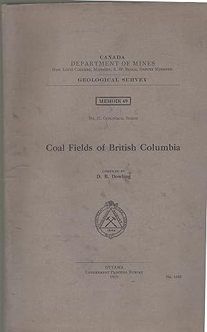 Bild des Verkufers fr Coal Fields of British Columbia zum Verkauf von PRISCA