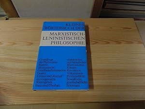 Immagine del venditore per Kleines Wrterbuch der marxistisch-leninistischen Philosophie venduto da Versandantiquariat Schfer