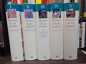 Imagen del vendedor de Historia de las mujeres (5 tomos. Completa) a la venta por Librera Eleutheria